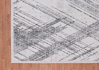Low-Pile Sidney Ivory/Charcoal Rug, Ivory, 7'9"x10'