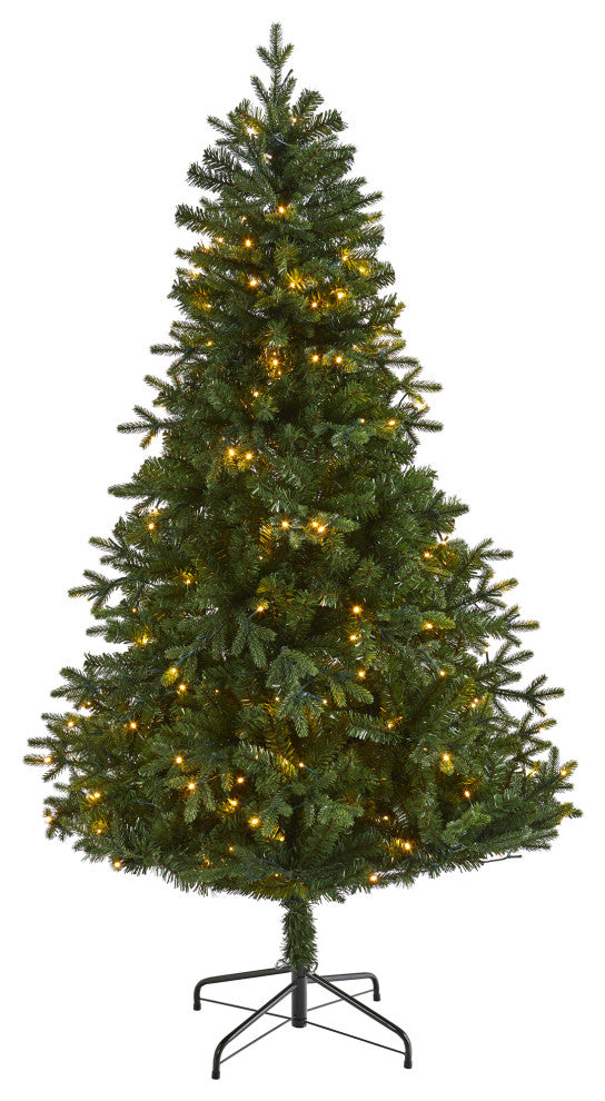 6' Vermont Fir Artificial Christmas Tree With 250 Clear LED Lights