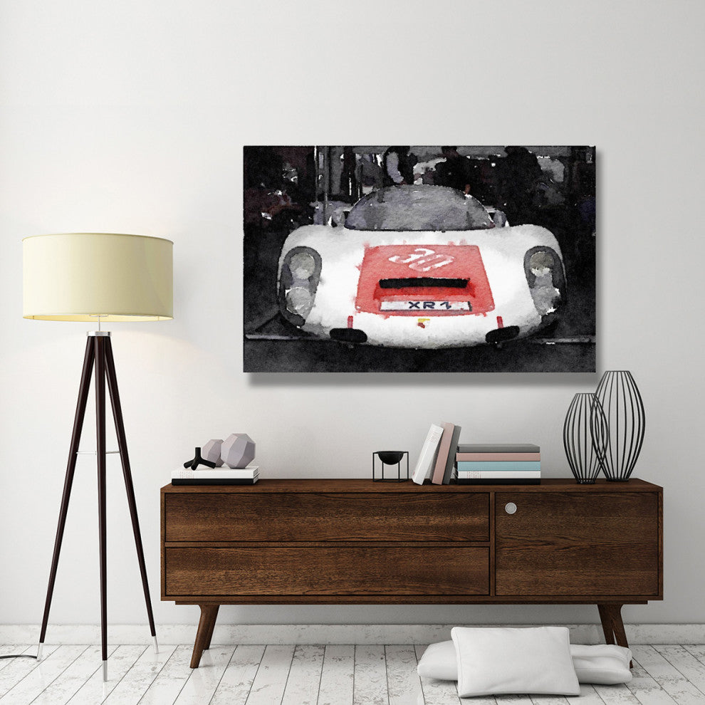 "Ferrari Front End Monterey Watercolor" Fine Art Print