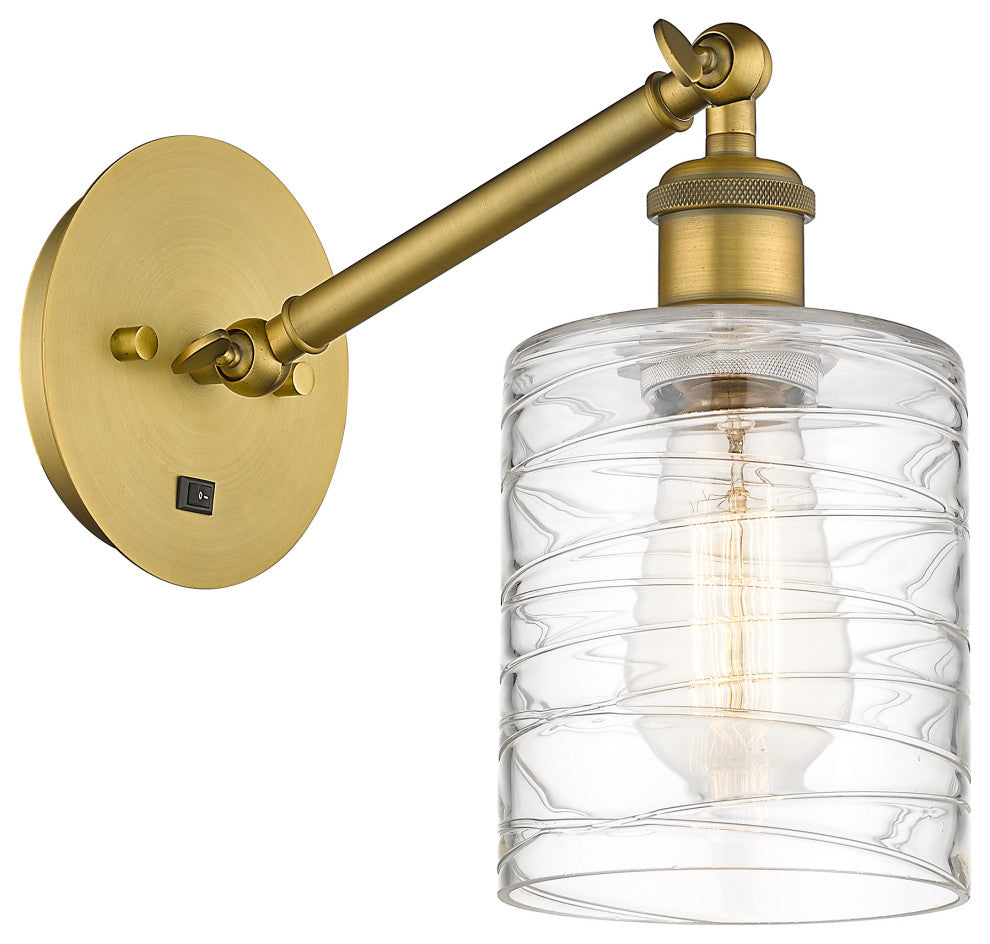 Innovations 317-1W-BB-G1113-LED 1-Light Sconce, Brushed Brass