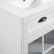 Isle 48" Double Bathroom Vanity Cabinet White White