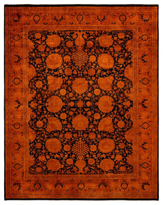 Overdyed, One-of-a-Kind Hand-Knotted Area Rug Orange, 9'2"x11'6"