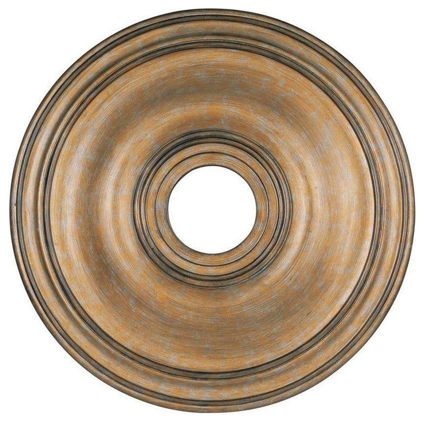 Ceiling Medallion, Antique Gold Leaf