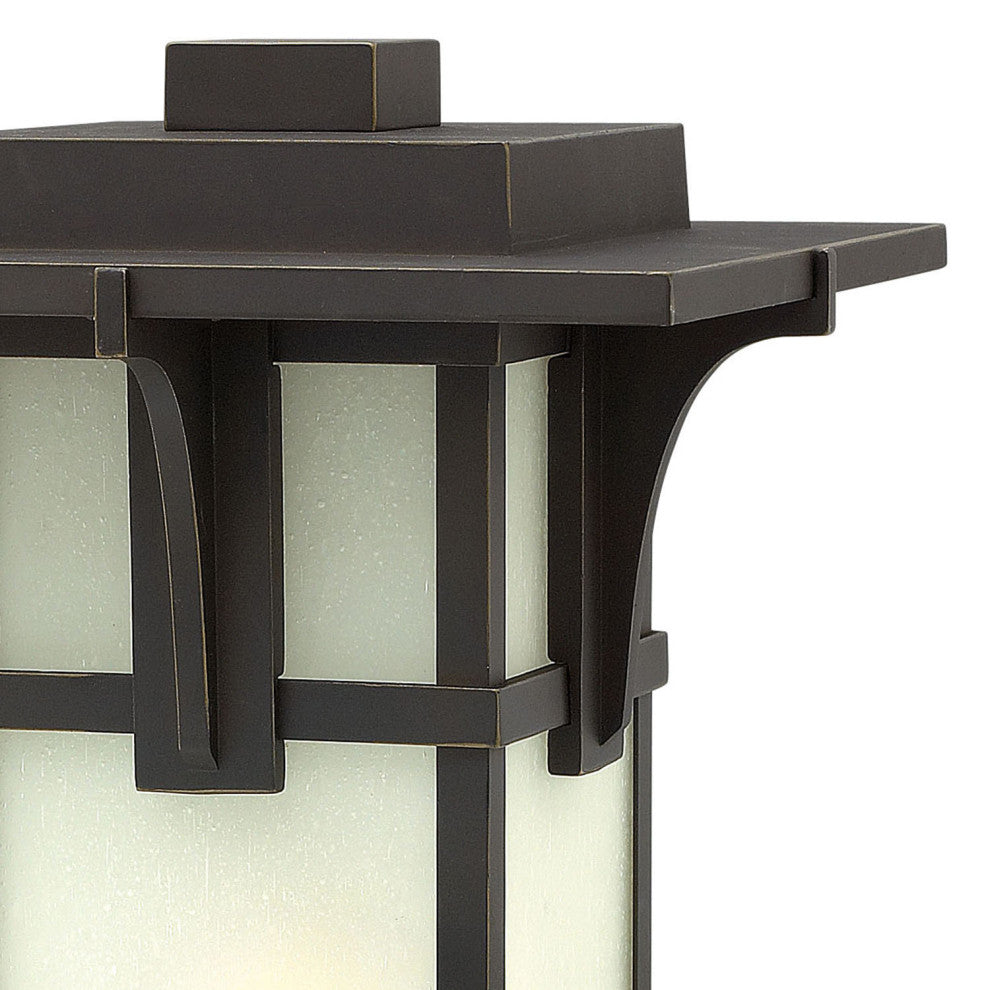 Hinkley Manhattan Medium Pier Mount Lantern, Oil Rubbed Bronze