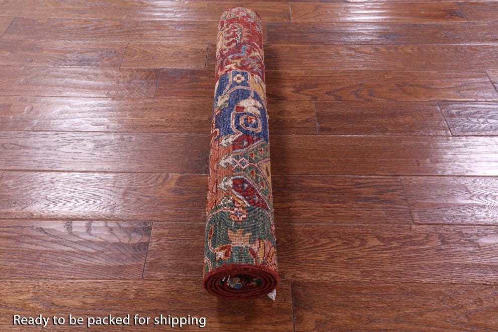 Super Kazak Handmade Wool Rug 2' 8" X 4' 2" Q11247