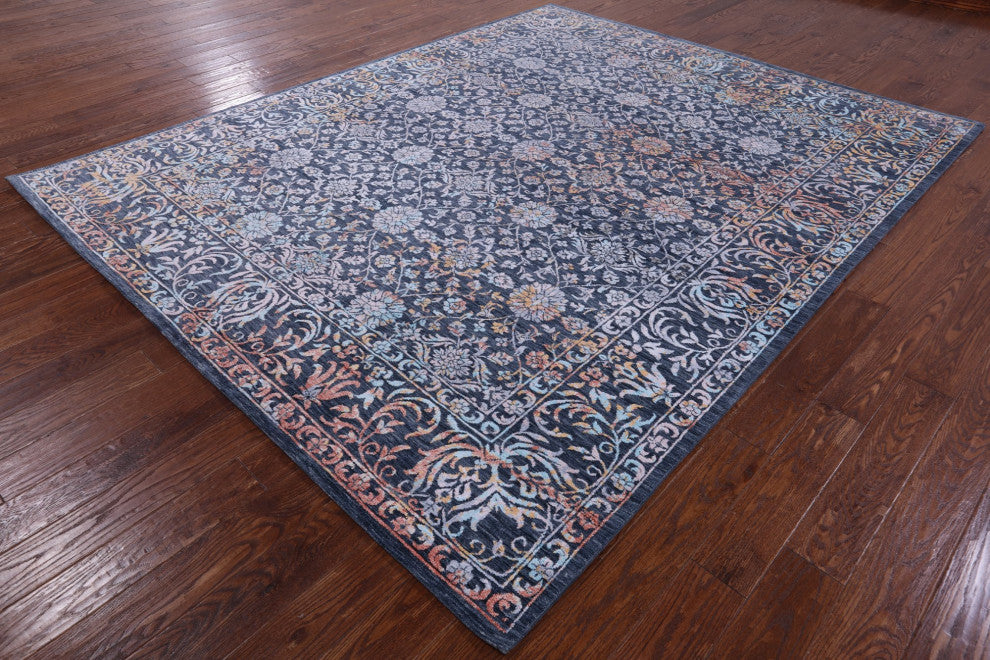 Persian Wool and Silk Hand Knotted Rug 8' 0" X 10' 0" Q8705