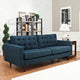 Modern Oatmeal Empress Upholstered Sofa