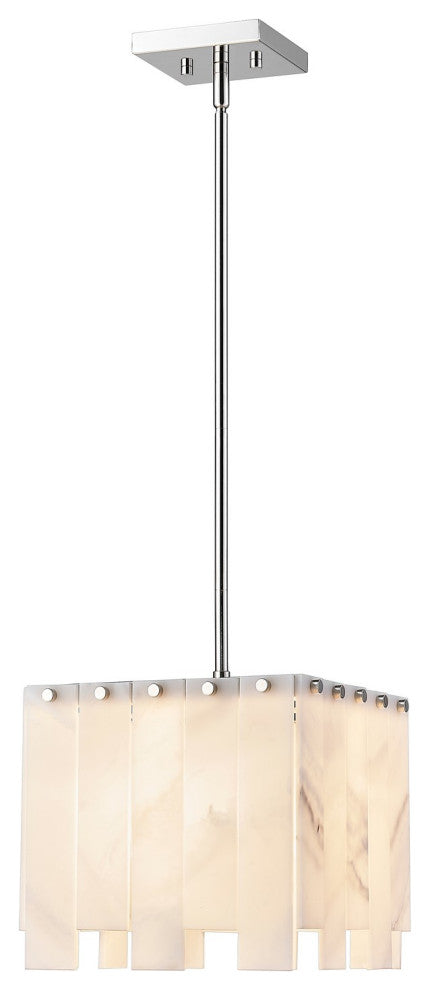 Zlite 345P12-PN 1-Light Pendant, Alabaster