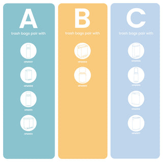 Curtis 8-Gallon Step-Open Trash Can, Light Blue