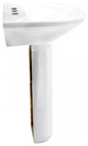 White Bathroom Sink Pedestal Sink Porcelain Set of 4