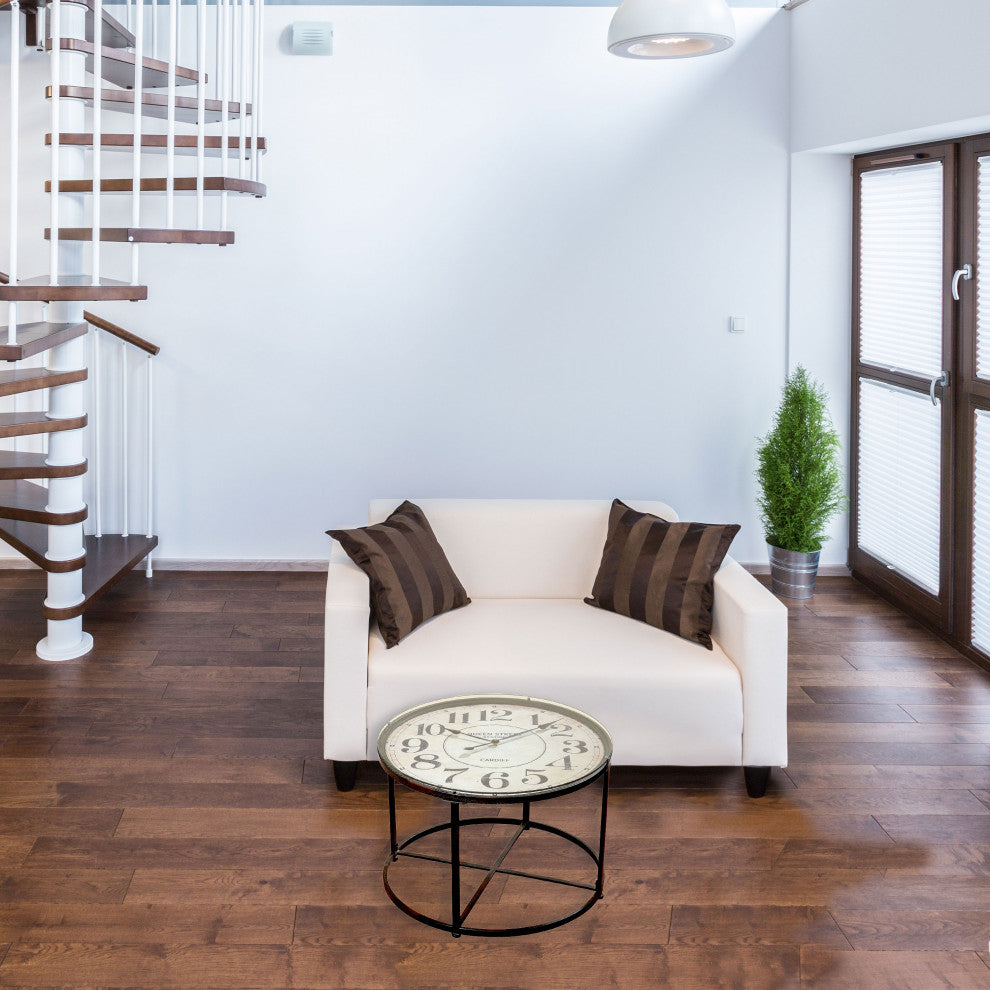 Industrial Clock Side Table