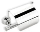 Brass Toilet Roll Holder With Cover, Chrome