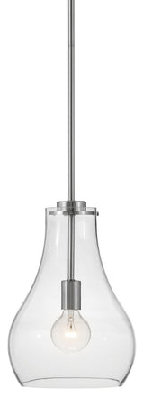 Lark 83117 Frankie 1 Light 10"W Mini Pendant - Brushed Nickel