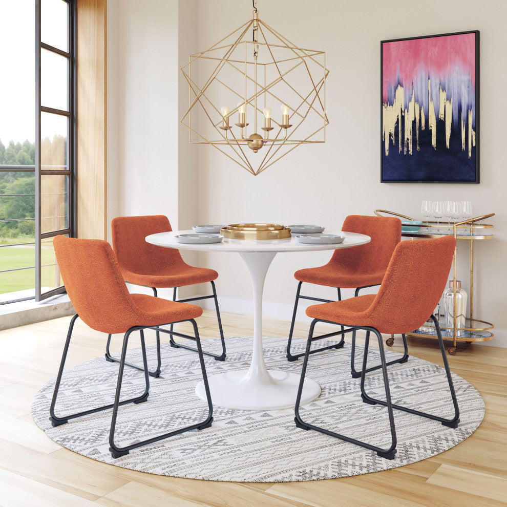 Smart Dining Chair, Set of 2 Burnt Orange