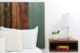 Handcrafted Headboard, Hanger Style, Forest Path Mix, Full