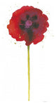 "Splash II with Gold" Digital Paper Print by Shirley Novak, 20"x38"