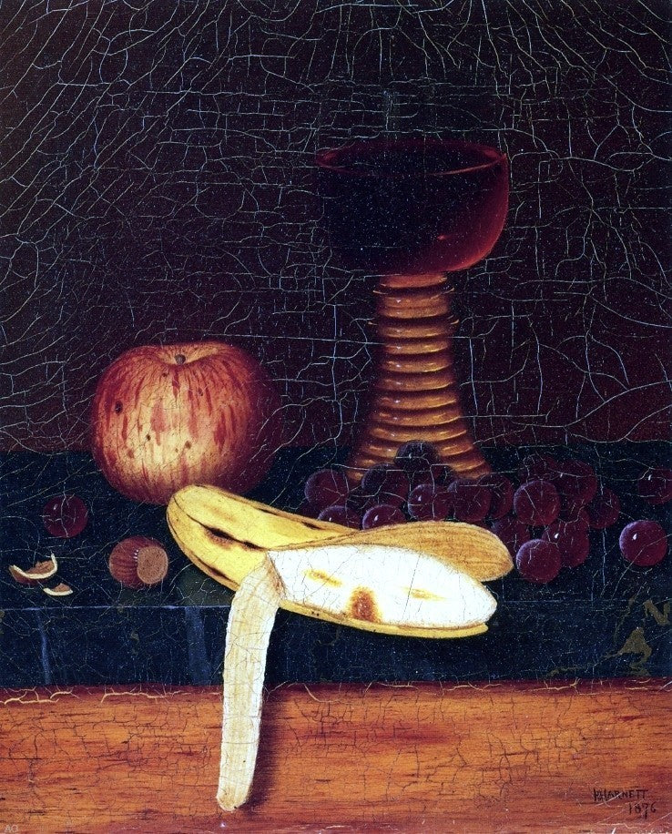 William Michael Harnett Still Life With Goblet Fruit and Nuts Wall Decal