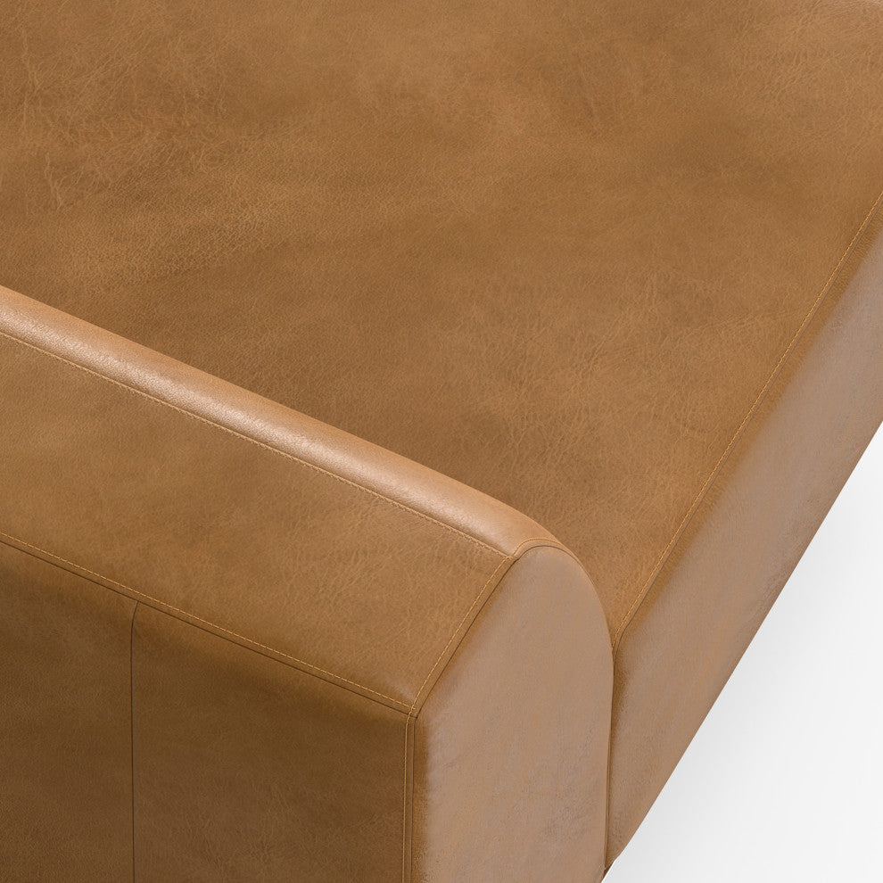 Rex Right-Arm Sofa Module in Genuine Leather
