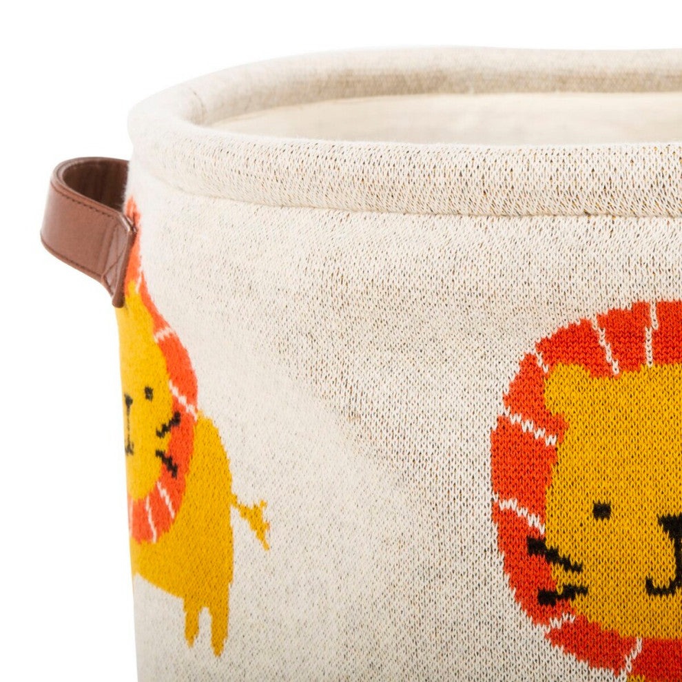 Safavieh Baby Lenny Storage Basket Red/Orange/Beige 14" x 14" x 42"