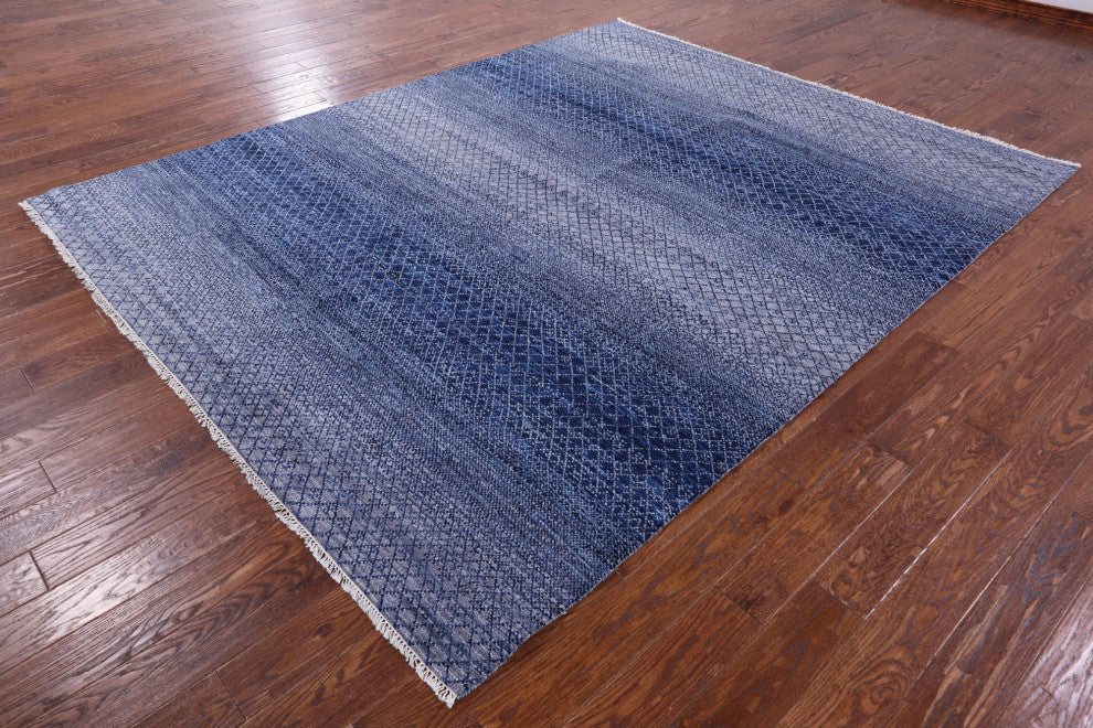 7' 11" X 10' 1" Handmade Savannah Grass Wool Rug - Q13249