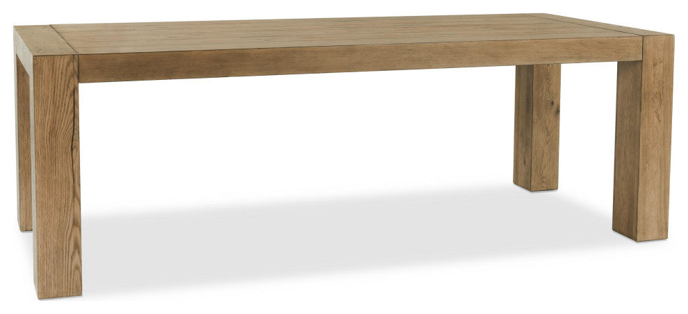 Kingston 89" Reclaimed Oak Wood Dining Table, Natural Tone