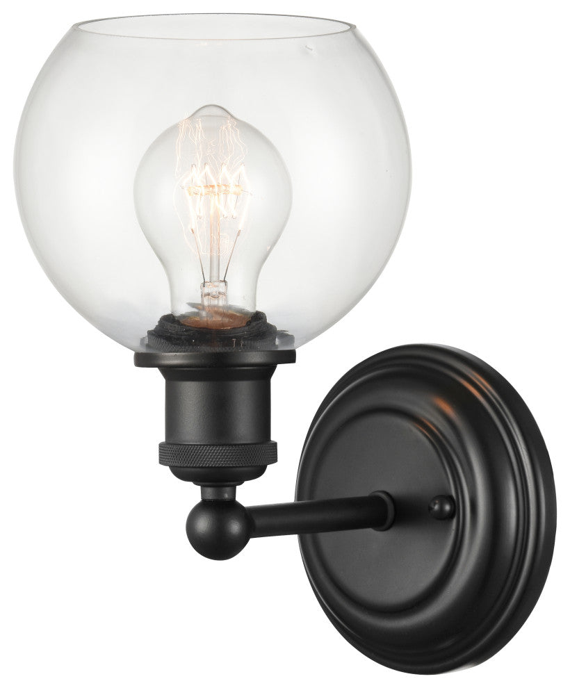 Innovations 341-1W-BK-G122-6-LED Concord 1 Light 6" Sconce, Matte Black