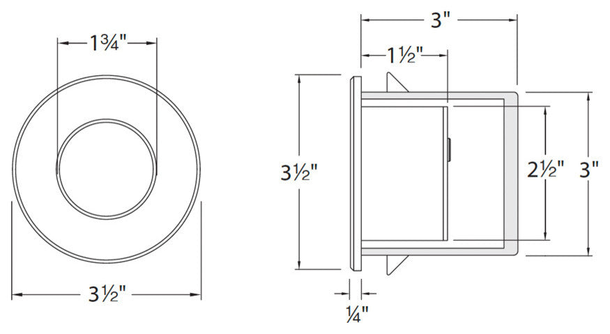 WAC Lighting LEDme Full Round Indoor or Outdoor Step and Wall Light, White
