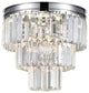 Weiss 8 Light Flush Mount With Chrome Finish