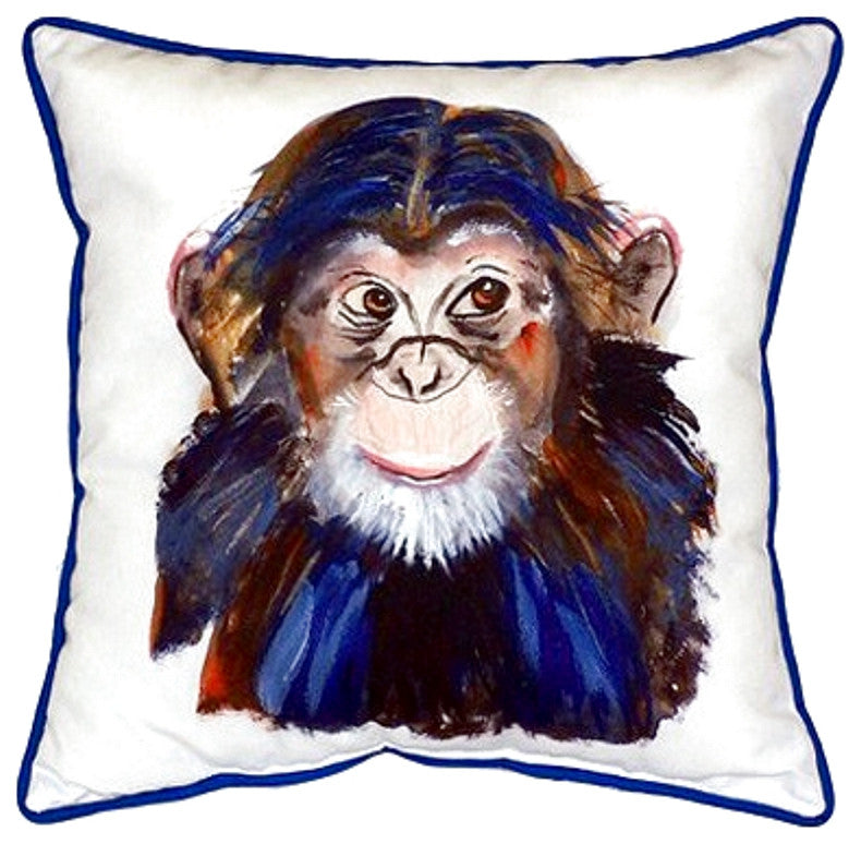 Chimpanzee Large Indoor/Outdoor Pillow 18x18