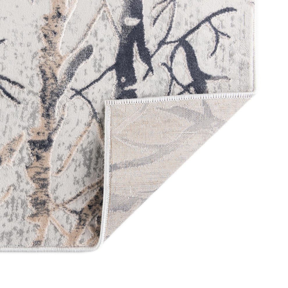 Unique Loom Anne Finsbury Rug, Gray, 5'3"x8'