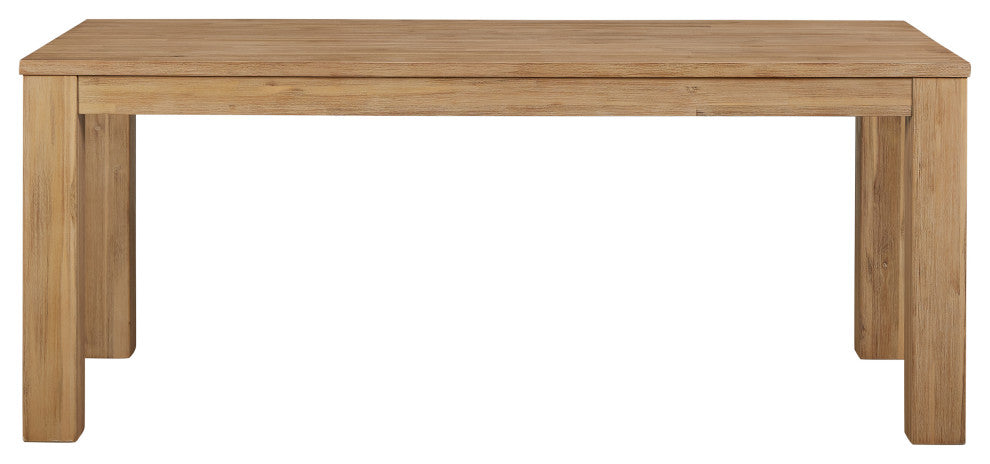 Bedford KD 75" Rect. Dining Table Square Legs, Brushed Smoke