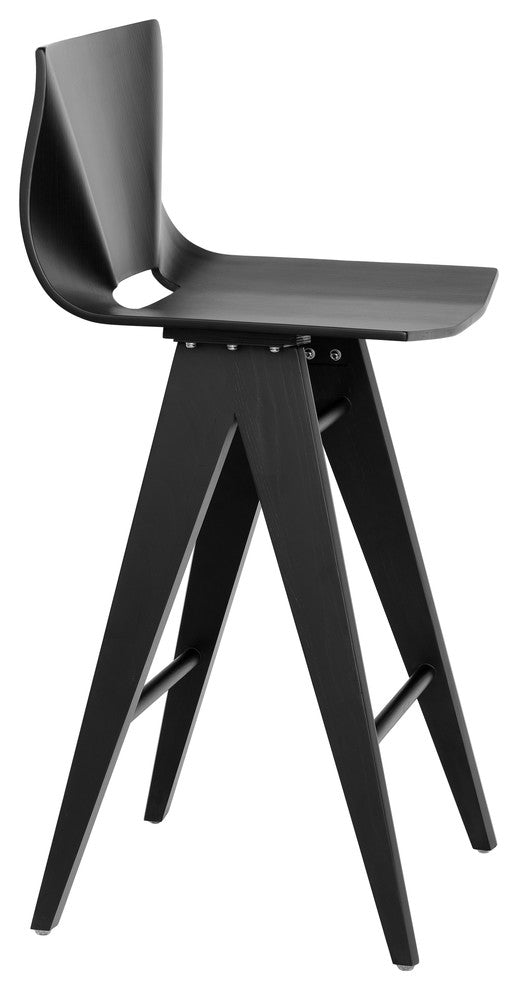 V Counter Stool, Black