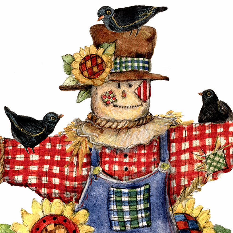 Bethany Scarecrow Halloween Door Decor
