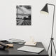 Follow the Lines Black & White Landscape Photo Canvas Wall Art Print, 12" X 16"