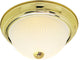 2 Light 11" Flush Mount Frosted Ribbed