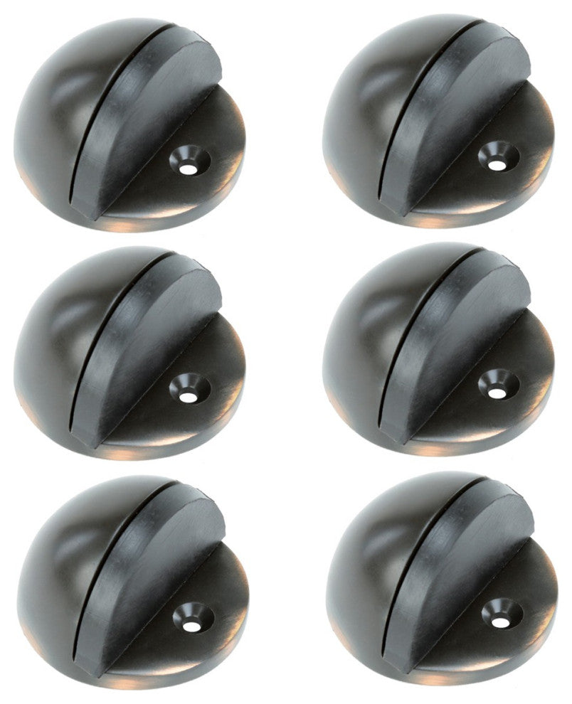 Oil Rubbed Bronze Door Stopper Adjustable Height Floor Mount Pack of 6