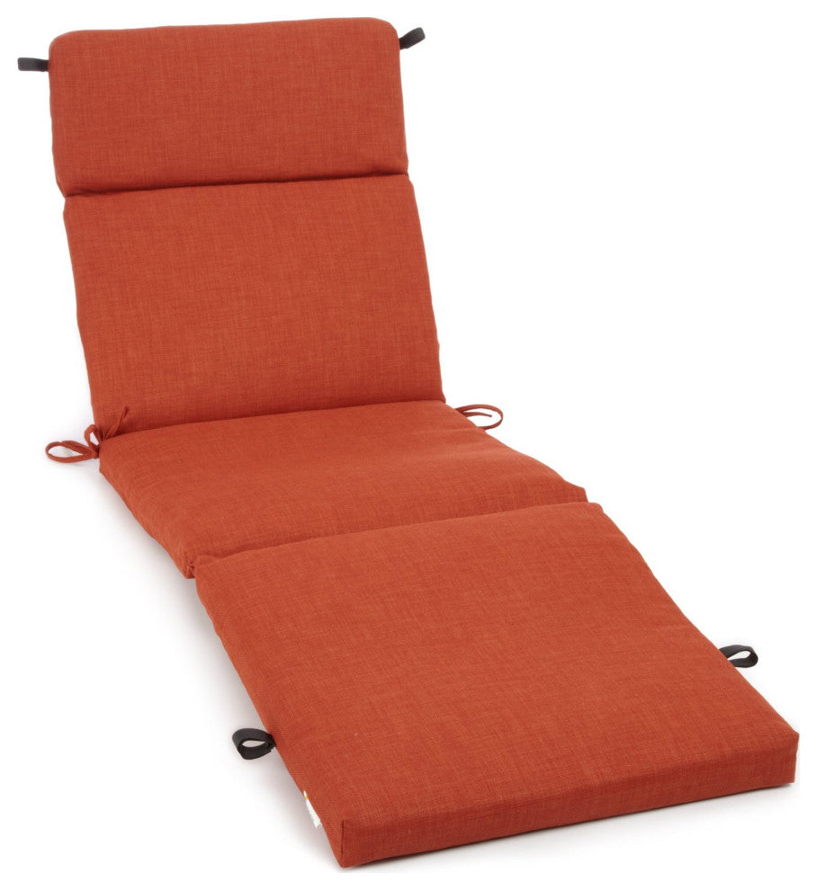 72" Outdoor Chaise Lounge Cushion, Cinnamon
