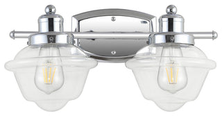 Orleans Iron LED Vanity Light, Chrome, 2 Bulb