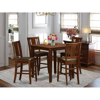 5 Pc Pub Table Set -Counter Height Table And 4 Stools
