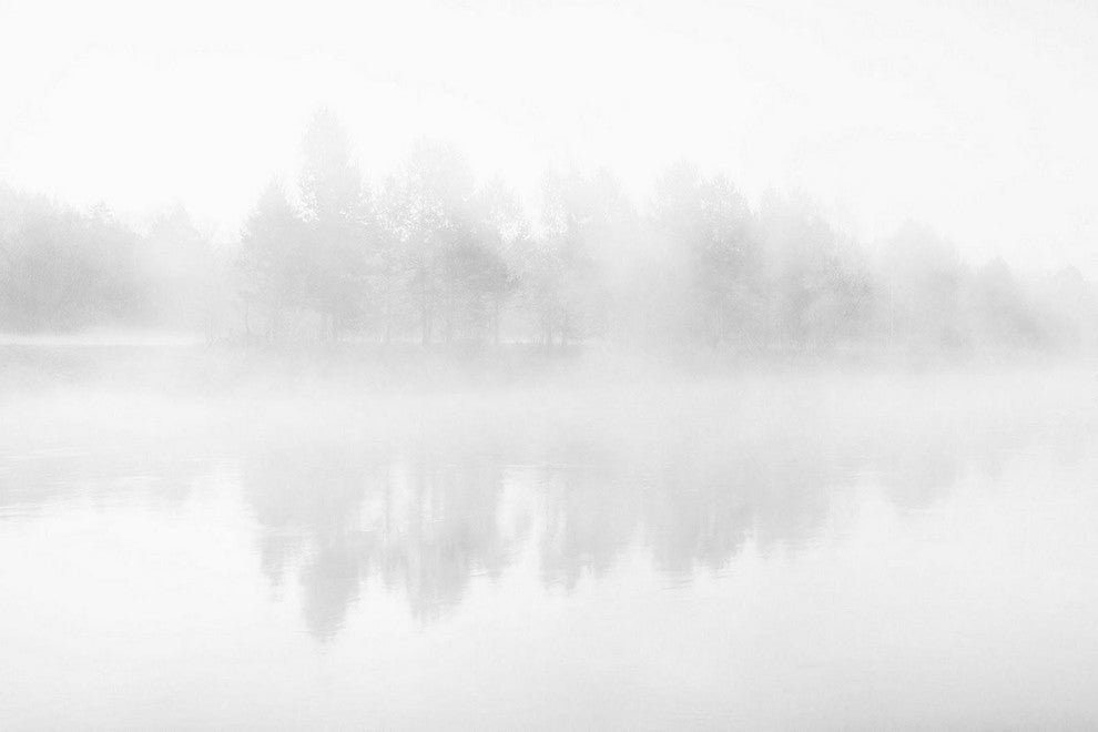 Icy Reflections Print on Canvas, 45x30 cm