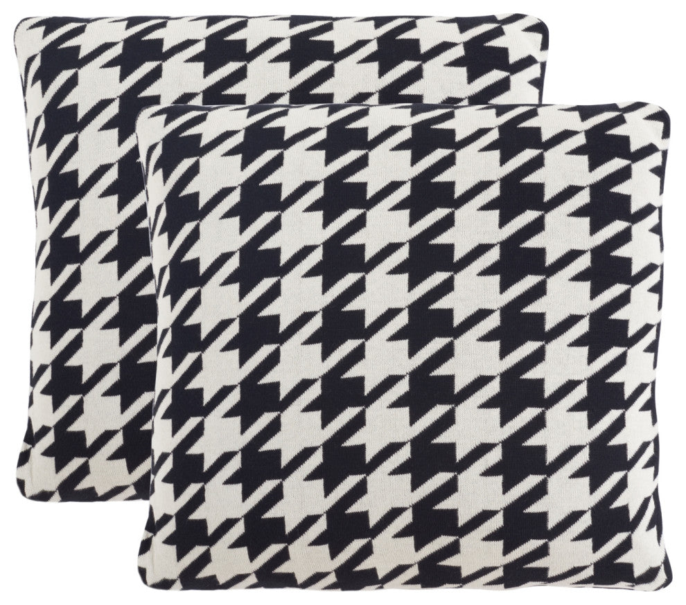 Safavieh Alto Pillow, Black/Ivory