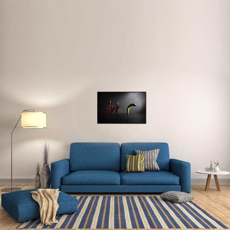 "Hit The Road, Jack!" Framed Canvas Giclee by Victoria Ivanova, 37x25"