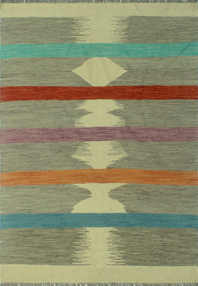 Winchester Kilim Clyve Grey Rug