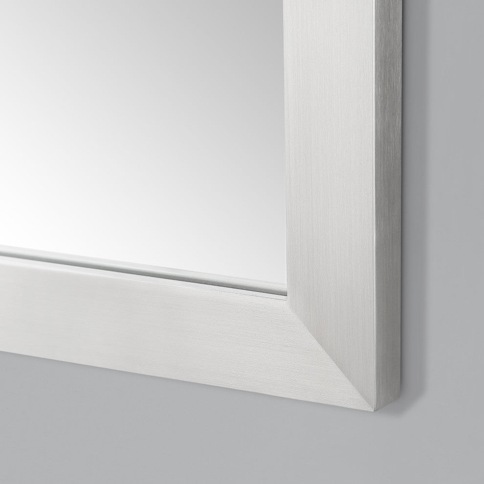 Ove Decors Bailey 60" Double Sink Vanity, White With Nickel Hardware