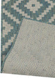 Outdoor Collection Accent Diamond Rug - Moroccan Rug, Ocean, 5'3"x7'6"