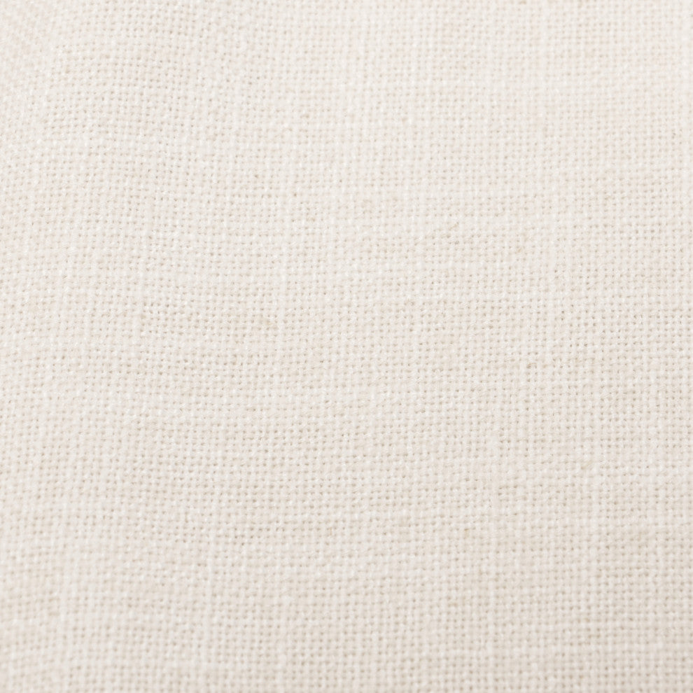 Wells King Tufted Wingback Headboard, Zuma White