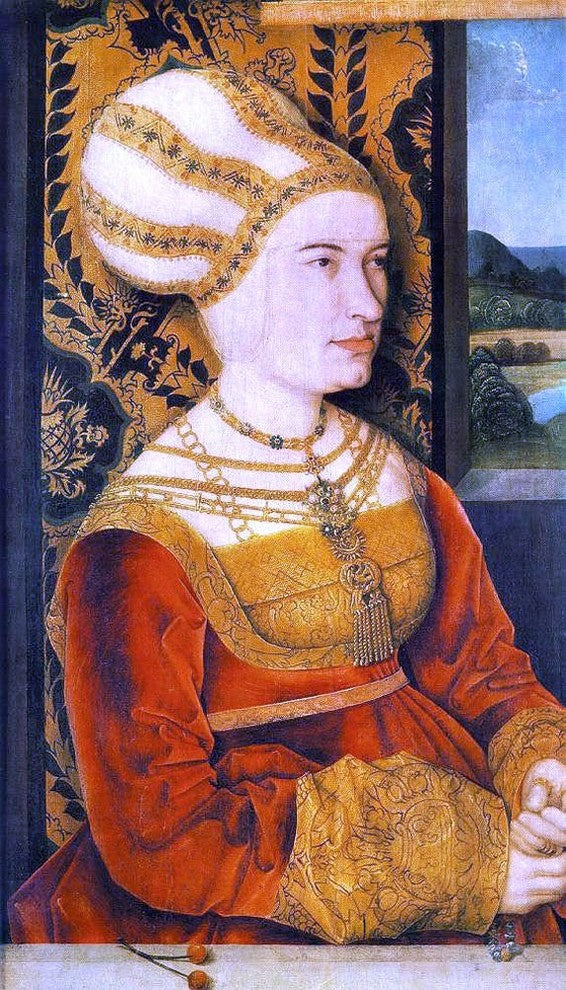 Bernhard Strigel Portrait of Sybilla von Freyberg, born Gossenbrot Canvas Wrap