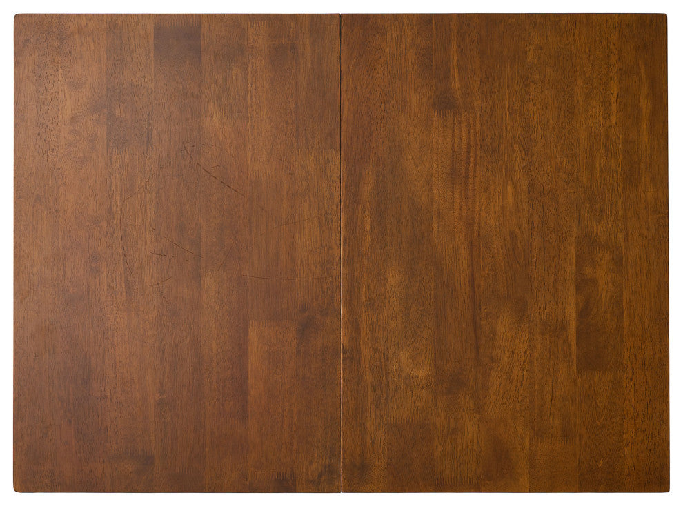 GDF Studio Bronwen Wood Dining Table With Leaf Extension