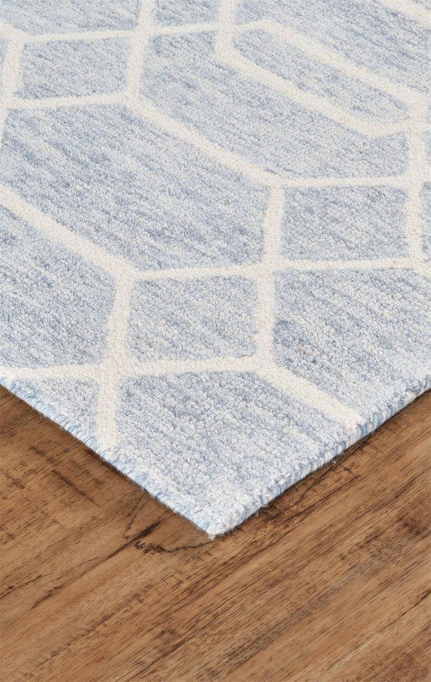 Weave & Wander Natal Blue/Gray 2'x3' Hand Tufted Area Rug