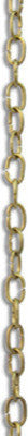 Chain #06, Light Oval Un-Welded Link Solid Brass Chain, Brass
